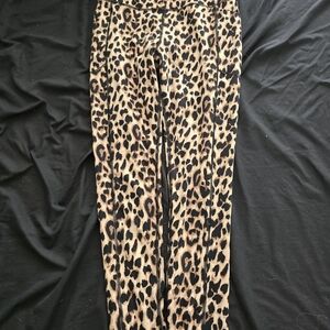 Victoria's Secret Leopard Print Leggings With Pockets